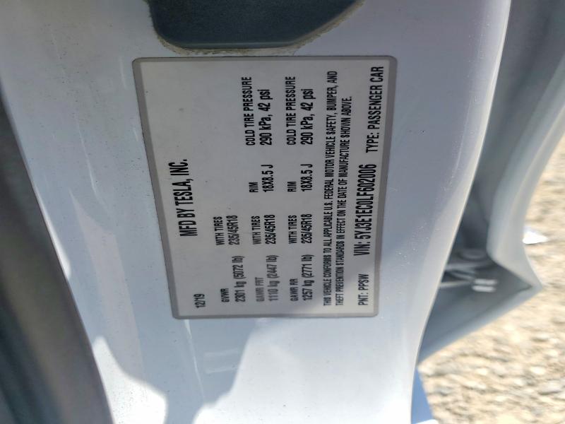 Продажа на аукционе авто 2020 Tesla Model 3, vin: 5YJ3E1EC0LF602006, номер лота: 58133416