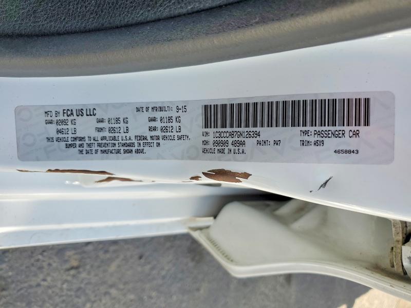 Aukcja sprzedaży 2016 Chrysler 200, vin: 1C3CCCAB7GN126394, numer aukcji: 55629976