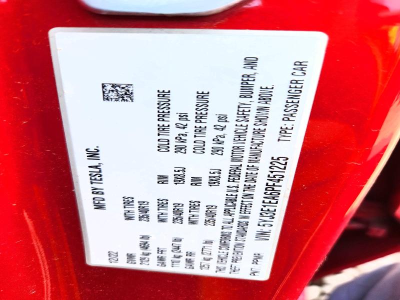 Aukcja sprzedaży 2023 Tesla Model 3, vin: 5YJ3E1EA6PF451225, numer aukcji: 56587636