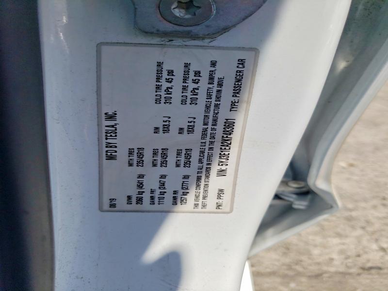 Продаж на аукціоні авто 2019 Tesla Model 3, vin: 5YJ3E1EA2KF483601, номер лоту: 57883906