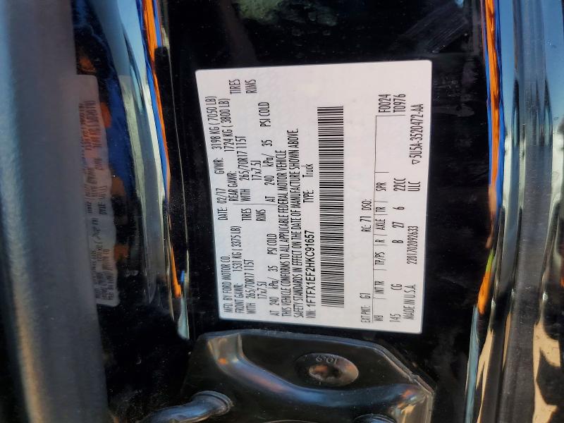 Продажа на аукционе авто 2017 Ford F150, vin: 1FTFX1EF2HKC91657, номер лота: 56735386