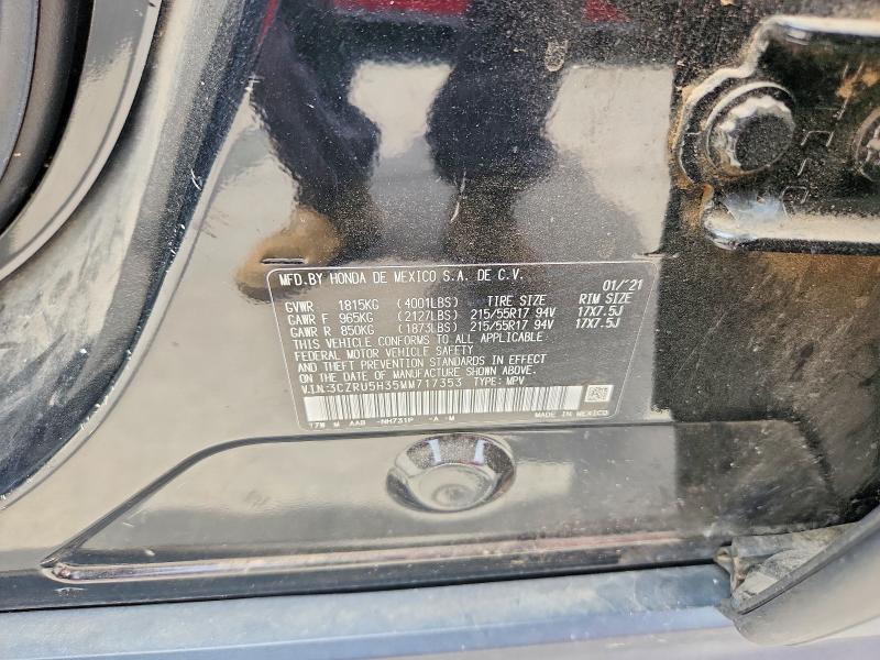 Aukcja sprzedaży 2021 Honda Hr-v, vin: 3CZRU5H35MM717353, numer aukcji: 58533726