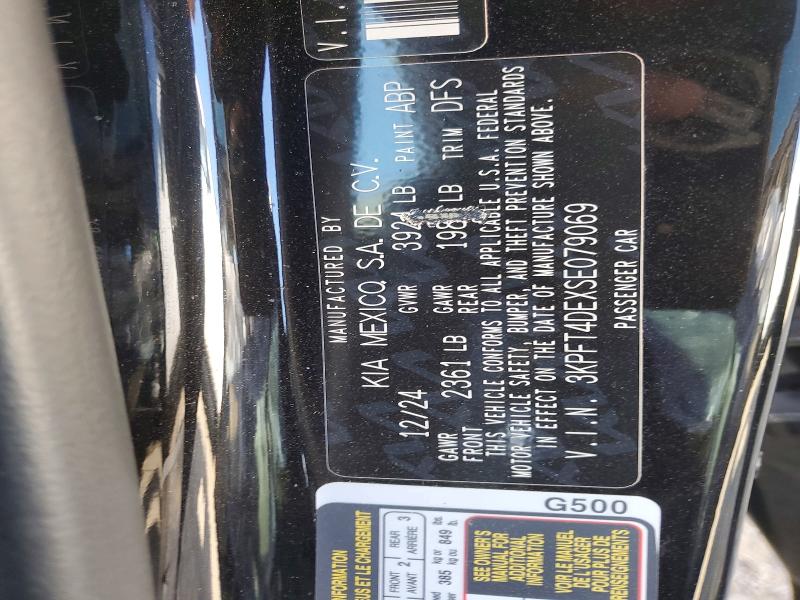 Aukcja sprzedaży 2025 Kia K4, vin: 3KPFT4DEXSE079069, numer aukcji: 58330496