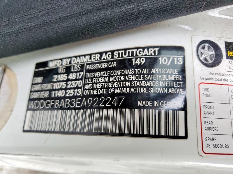 Продажа на аукционе авто 2014 Mercedes-benz C, vin: WDDGF8AB3EA922247, номер лота: 57839206