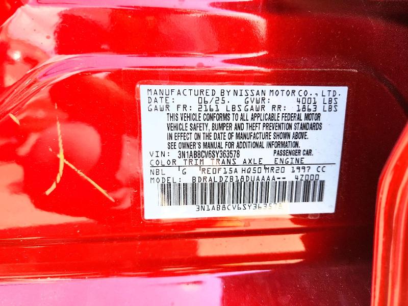 Продаж на аукціоні авто 2025 Nissan Sentra, vin: 3N1AB8CV6SY363578, номер лоту: 58011306