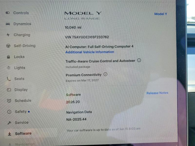 2025 Tesla Model Y მანქანა იყიდება აუქციონზე, vin: 7SAYGDED6SF233762, აუქციონის ნომერი: 57248476