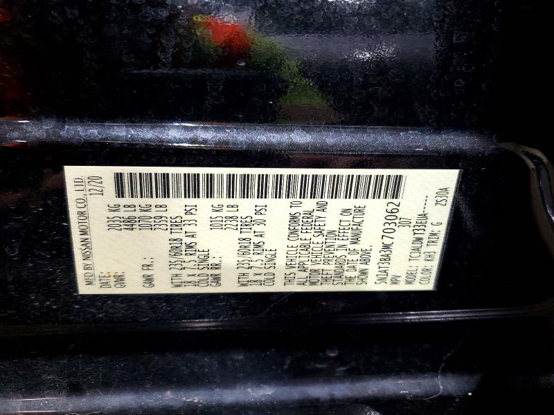 Продаж на аукціоні авто 2021 Nissan Rogue, vin: 5N1AT3BA3MC703062, номер лоту: 56743066