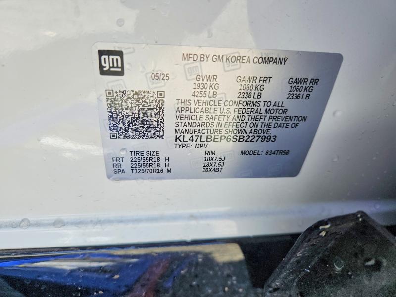 Aukcja sprzedaży 2025 Buick Envista, vin: KL47LBEP6SB227993, numer aukcji: 57440846