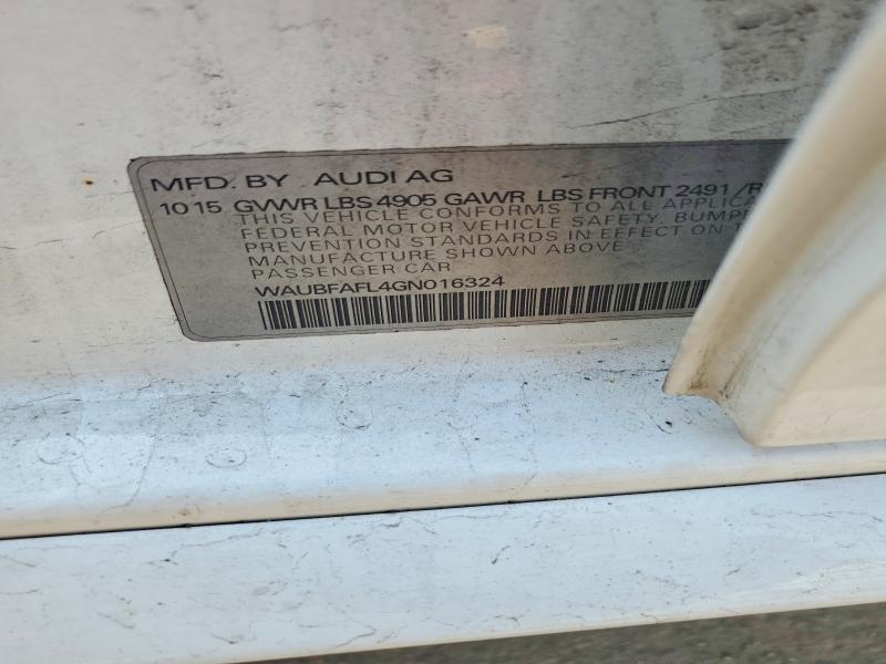 Продажа на аукционе авто 2016 Audi A4, vin: WAUBFAFL4GN016324, номер лота: 57013606