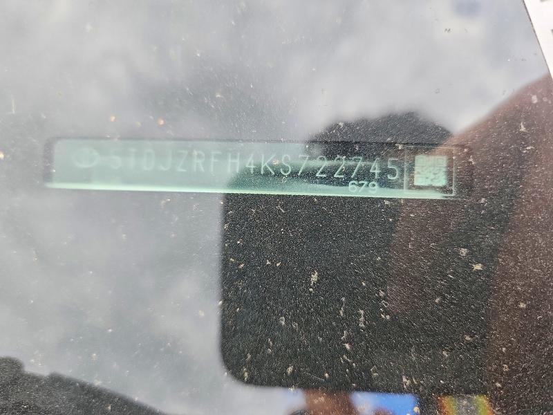 Aukcja sprzedaży 2019 Toyota Highlander, vin: 5TDJZRFH4KS722745, numer aukcji: 57654026