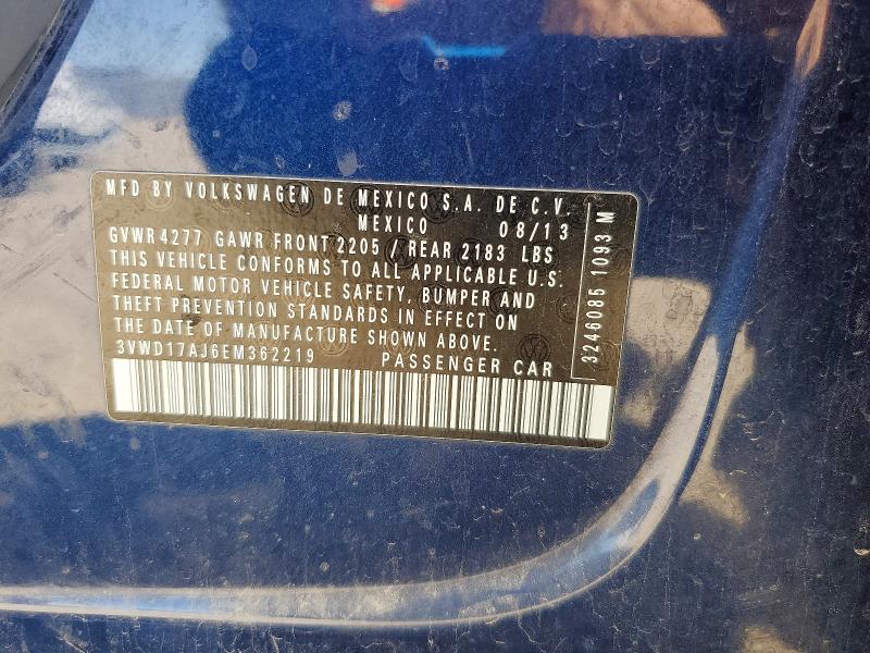 Продаж на аукціоні авто 2014 Volkswagen Jetta, vin: 3VWD17AJ6EM362219, номер лоту: 57063666