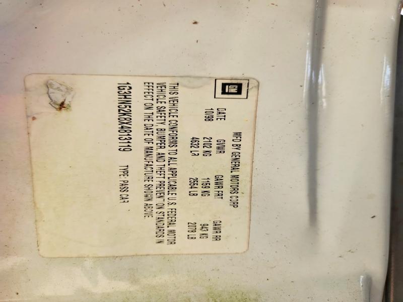 1999 Oldsmobile 88 მანქანა იყიდება აუქციონზე, vin: 1G3HN52K8X4813119, აუქციონის ნომერი: 55617606