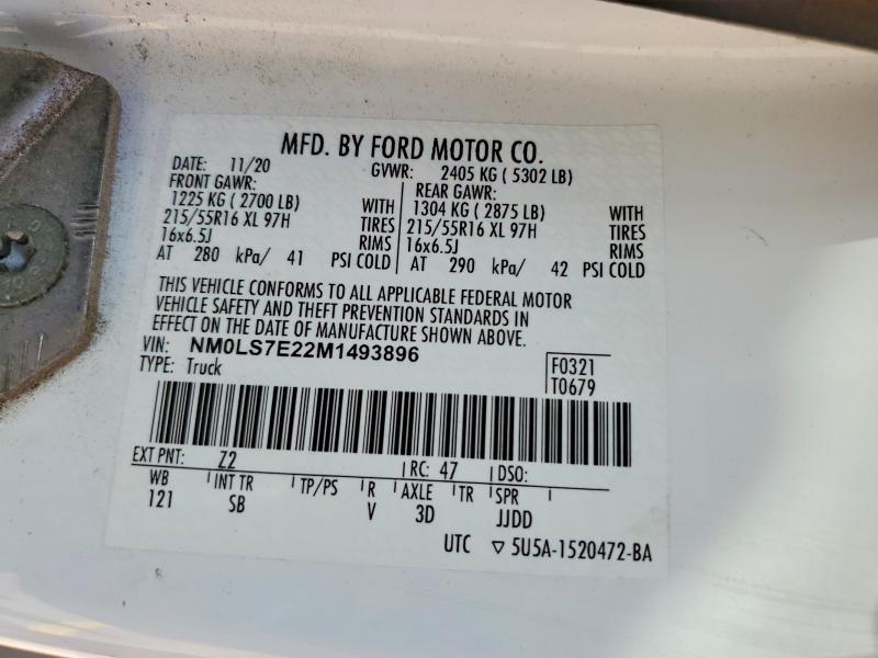 Aukcja sprzedaży 2021 Ford Transit Connect, vin: NM0LS7E22M1493896, numer aukcji: 85615935