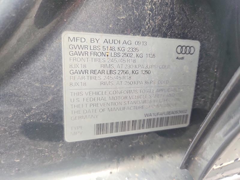Aukcja sprzedaży 2014 Audi A4 Allroad, vin: WA1UFAFL8EA053662, numer aukcji: 55863616