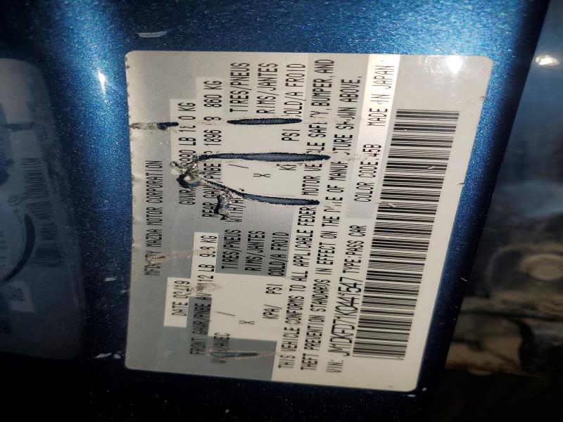 56936576 :رقم المزاد ، JM1DKFD71K0441547 vin ، 2019 Mazda Cx-3 مزاد بيع