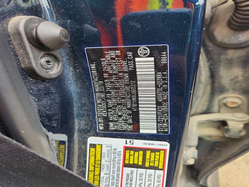 Продаж на аукціоні авто 2018 Toyota Camry, vin: 4T1B11HK8JU605312, номер лоту: 57507946