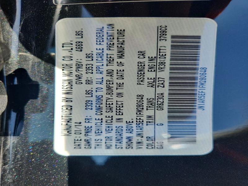 Aukcja sprzedaży 2015 Nissan Gt-r, vin: JN1AR5EF1FM280648, numer aukcji: 55982336