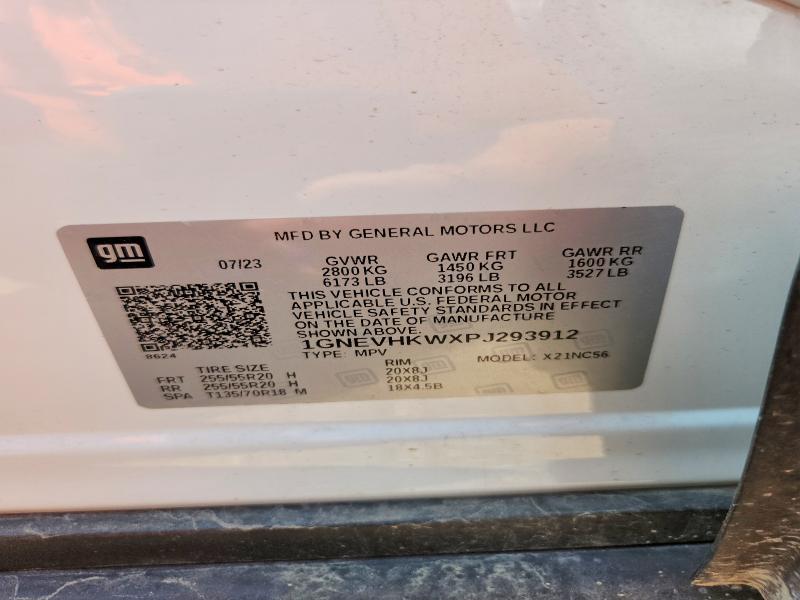 Aukcja sprzedaży 2023 Chevrolet Traverse, vin: 1GNEVHKWXPJ293912, numer aukcji: 41632906
