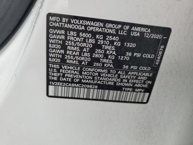 Продажа на аукционе авто 2021 Volkswagen Atlas Cross Sport, vin: 1V2EE2CA9MC209828, номер лота: 58800366