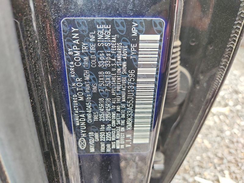 Aukcja sprzedaży 2018 Hyundai Kona, vin: KM8K33A55JU137596, numer aukcji: 56849996