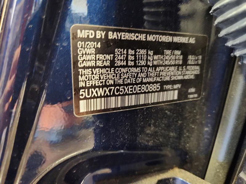 Продаж на аукціоні авто 2014 Bmw X3, vin: 5UXWX7C5XE0E80885, номер лоту: 56046806