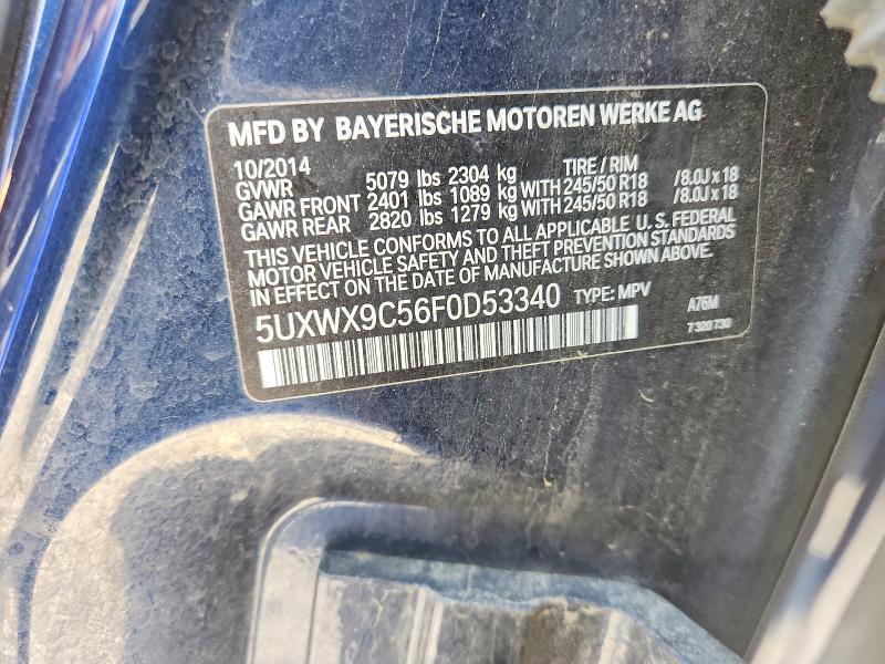 Продаж на аукціоні авто 2015 Bmw X3, vin: 5UXWX9C56F0D53340, номер лоту: 58238286