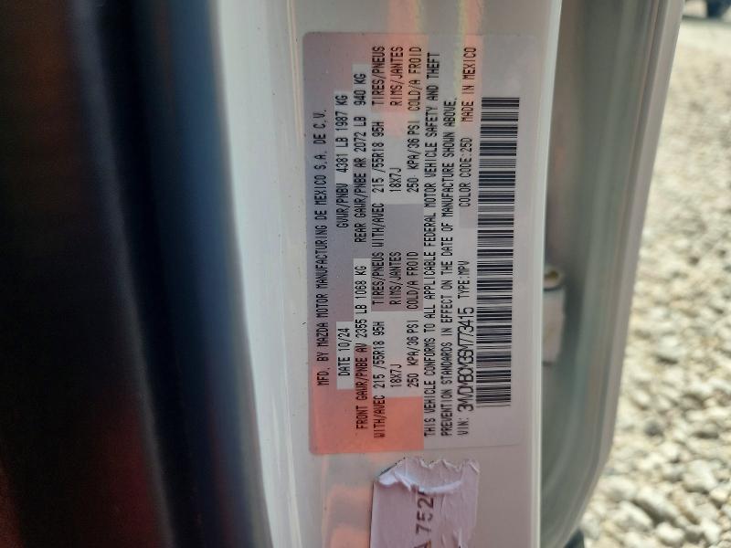 58023626 :رقم المزاد ، 3MVDMBCM3SM773415 vin ، 2025 Mazda Cx-30 مزاد بيع