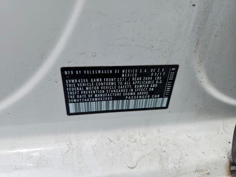Aukcja sprzedaży 2017 Volkswagen Gti, vin: 3VW4T7AU2HM052593, numer aukcji: 56736346