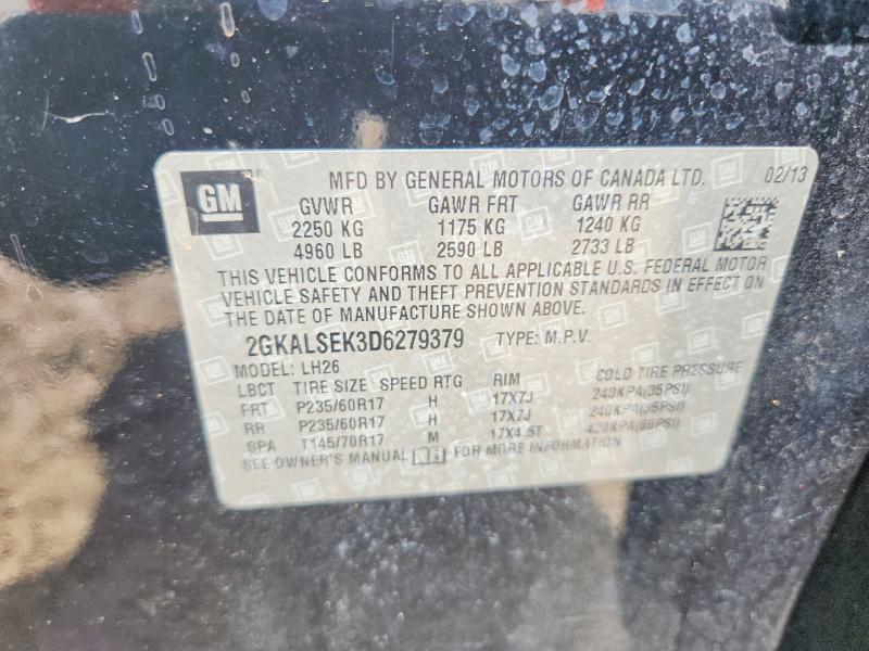 2013 Gmc Terrain მანქანა იყიდება აუქციონზე, vin: 2GKALSEK3D6279379, აუქციონის ნომერი: 58039866