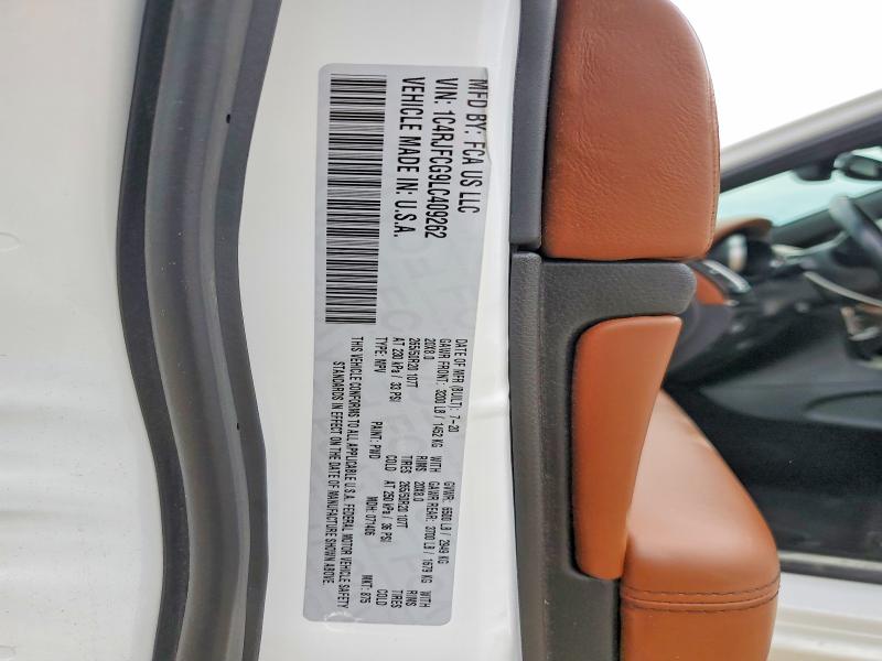 Aukcja sprzedaży 2020 Jeep Grand Cherokee, vin: 1C4RJFCG9LC409262, numer aukcji: 58730706