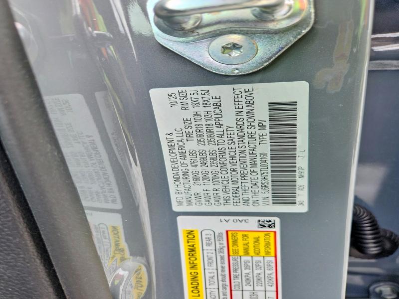 Продаж на аукціоні авто 2026 Honda Cr-v, vin: 5J6RS3H75TL004160, номер лоту: 55164156