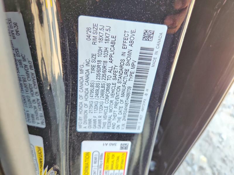 Aukcja sprzedaży 2026 Honda Cr-v, vin: 2HKRS4H48TH486709, numer aukcji: 57938306
