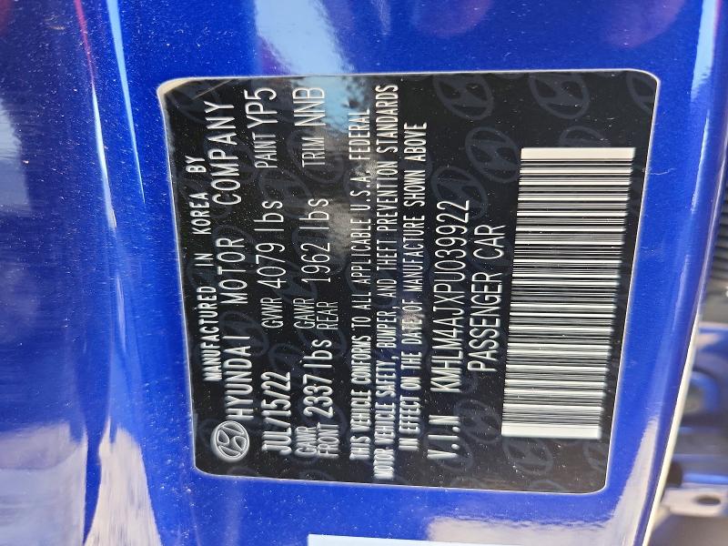 Продажа на аукционе авто 2023 Hyundai Elantra, vin: KMHLM4AJXPU039922, номер лота: 56701116