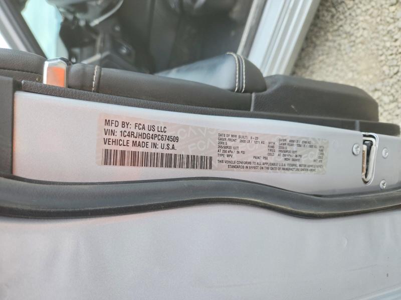 Продажа на аукционе авто 2023 Jeep Grand Cherokee, vin: 1C4RJHDG4PC674509, номер лота: 55916236
