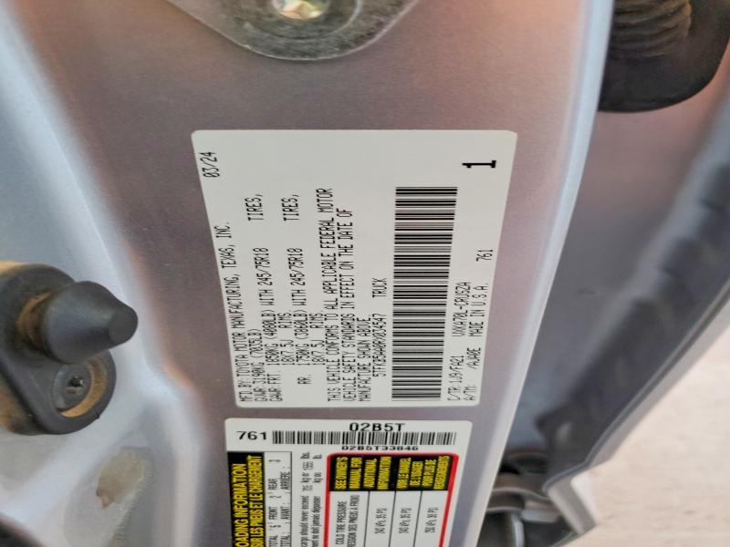 58270816 :رقم المزاد ، 5TFKB5AA0RX034547 vin ، 2024 Toyota Tundra مزاد بيع