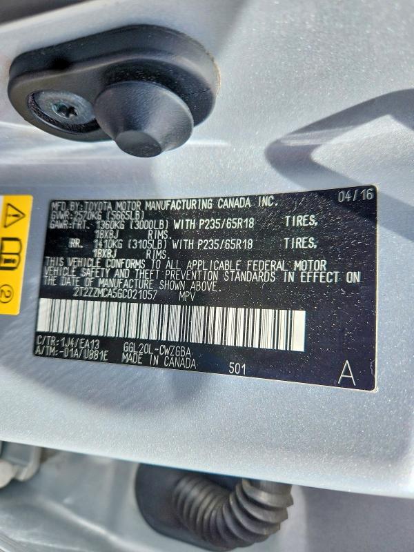 2016 Lexus Rx მანქანა იყიდება აუქციონზე, vin: 2T2ZZMCA5GC021057, აუქციონის ნომერი: 56535746