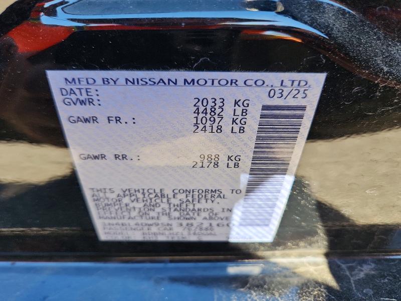Aukcja sprzedaży 2025 Nissan Altima, vin: 1N4BL4DW9SN382160, numer aukcji: 56127726