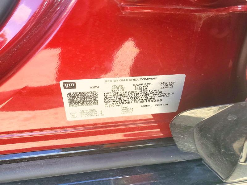 Aukcja sprzedaży 2024 Buick Encore Gx, vin: KL4AMDSLXRB199089, numer aukcji: 58720886