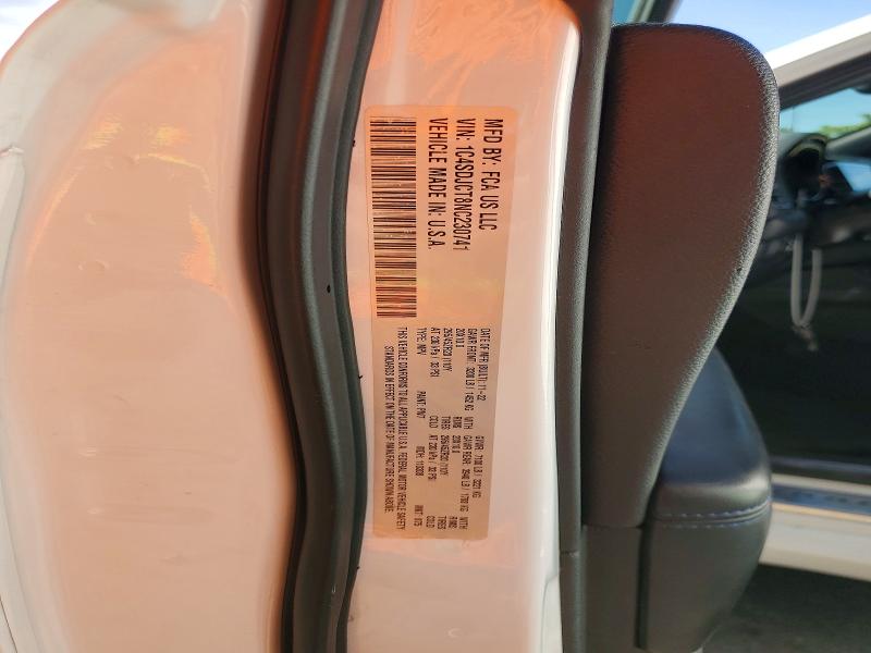 2022 Dodge Durango მანქანა იყიდება აუქციონზე, vin: 1C4SDJCT8NC230741, აუქციონის ნომერი: 57036966