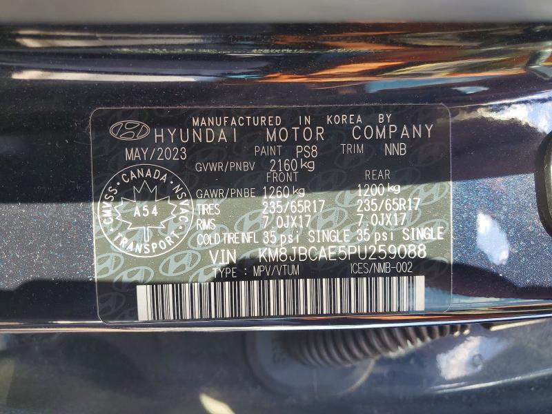 Продажа на аукционе авто 2023 Hyundai Tucson, vin: KM8JBCAE5PU259088, номер лота: 57749366