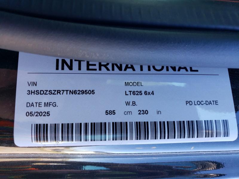 55706146 :رقم المزاد ، 3HSDZSZR7TN629505 vin ، 2026 International Lt625 مزاد بيع