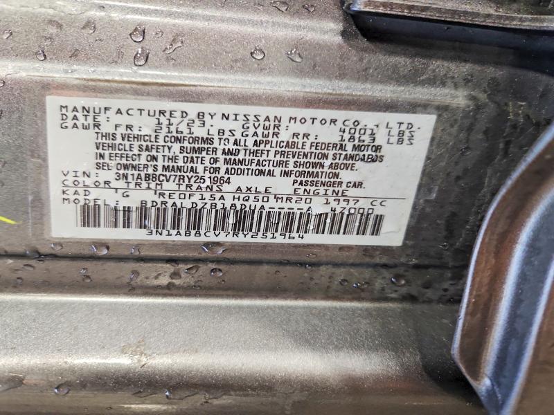 2024 Nissan Sentra მანქანა იყიდება აუქციონზე, vin: 3N1AB8CV7RY251964, აუქციონის ნომერი: 58529486