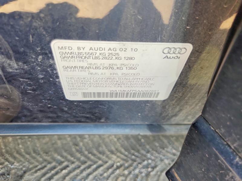 Продаж на аукціоні авто 2010 Audi Q5, vin: WA1MKAFP5AA082691, номер лоту: 56082206