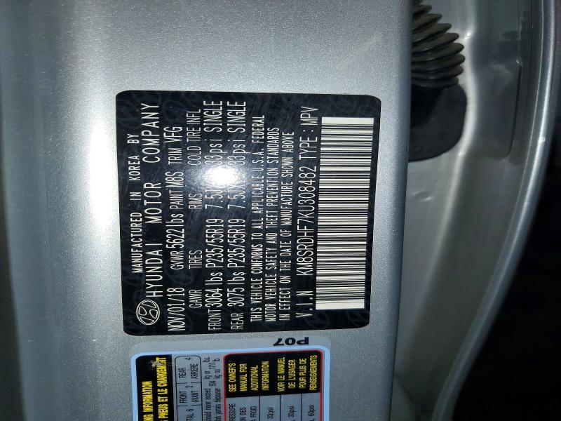 Продажа на аукционе авто 2019 Hyundai Santa Fe Xl, vin: KM8SRDHF7KU308482, номер лота: 56086546