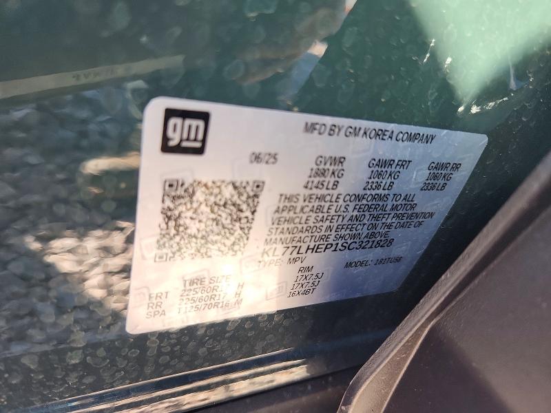 55216546 :رقم المزاد ، KL77LHEP1SC321828 vin ، 2025 Chevrolet Trax مزاد بيع