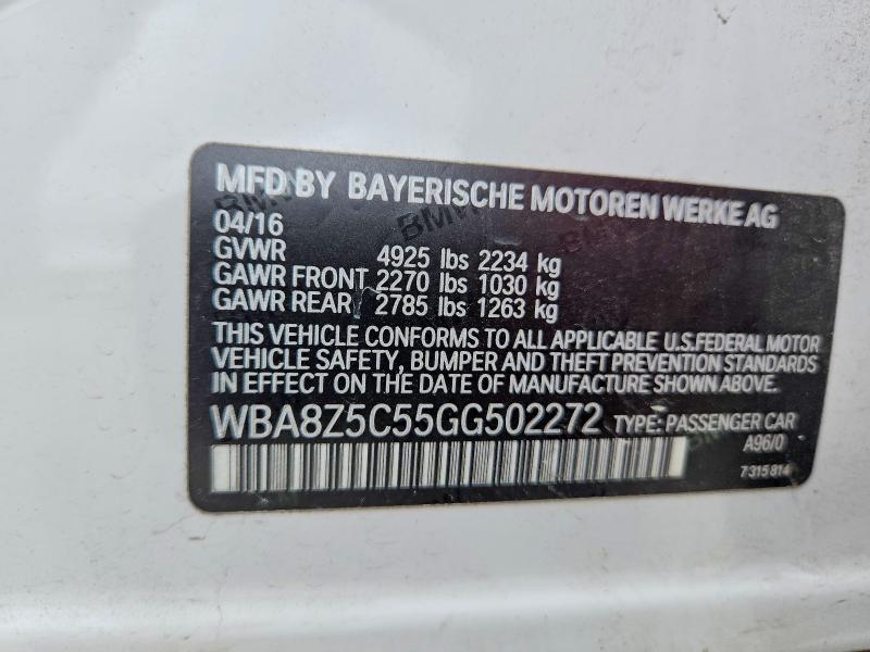 Продаж на аукціоні авто 2016 Bmw 328, vin: WBA8Z5C55GG502272, номер лоту: 57524806
