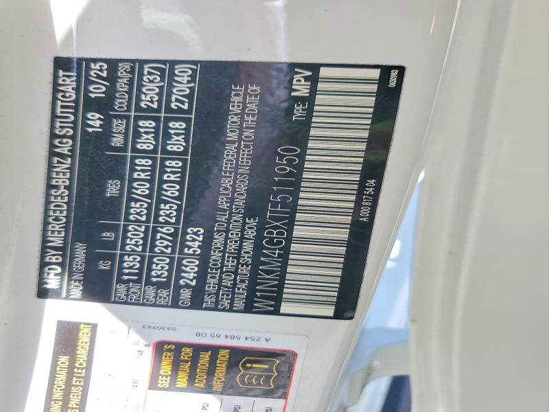 Продажа на аукционе авто 2026 Mercedes-benz Glc, vin: W1NKM4GBXTF511950, номер лота: 57904346