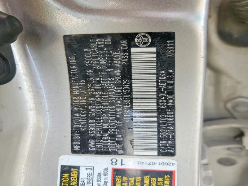 55838916 :رقم المزاد ، 4T1BK1EB9FU150429 vin ، 2015 Toyota Avalon مزاد بيع
