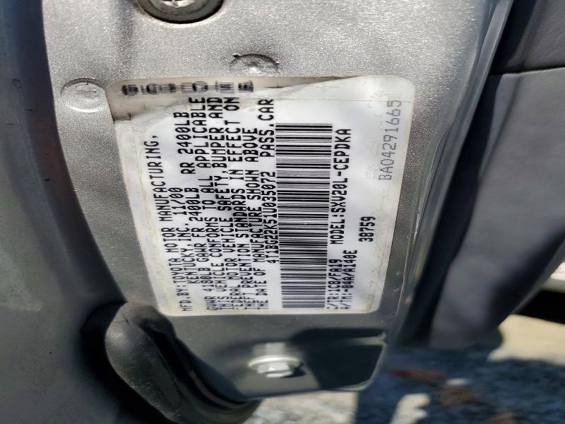 58355946 :رقم المزاد ، 4T1BG22K51U035072 vin ، 2001 Toyota Camry مزاد بيع
