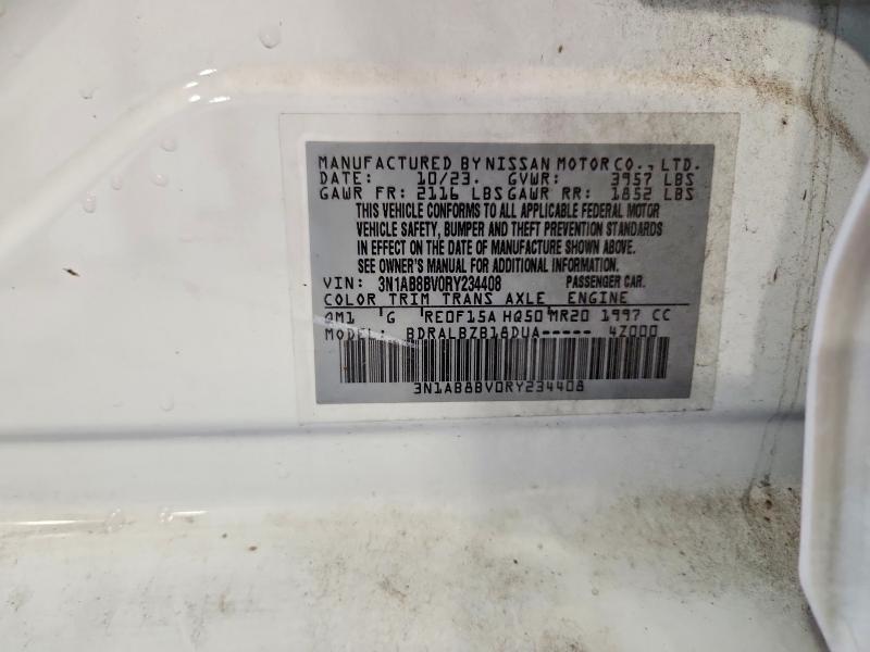 Aukcja sprzedaży 2024 Nissan Sentra, vin: 3N1AB8BV0RY234408, numer aukcji: 58279826